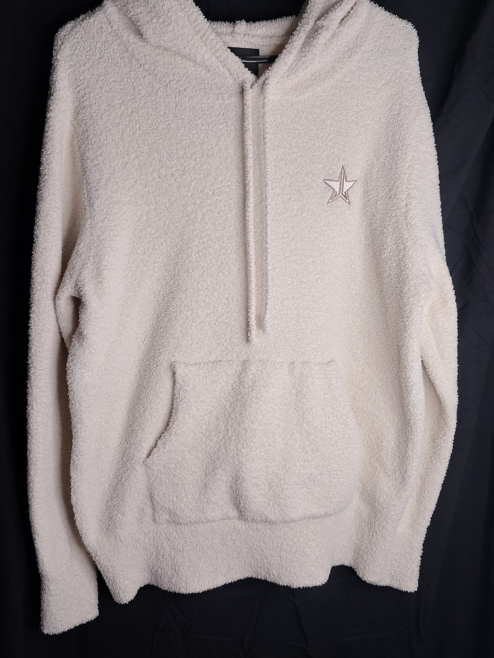 Jeffree Star Cream Plush Sherpa Zip Hoodie